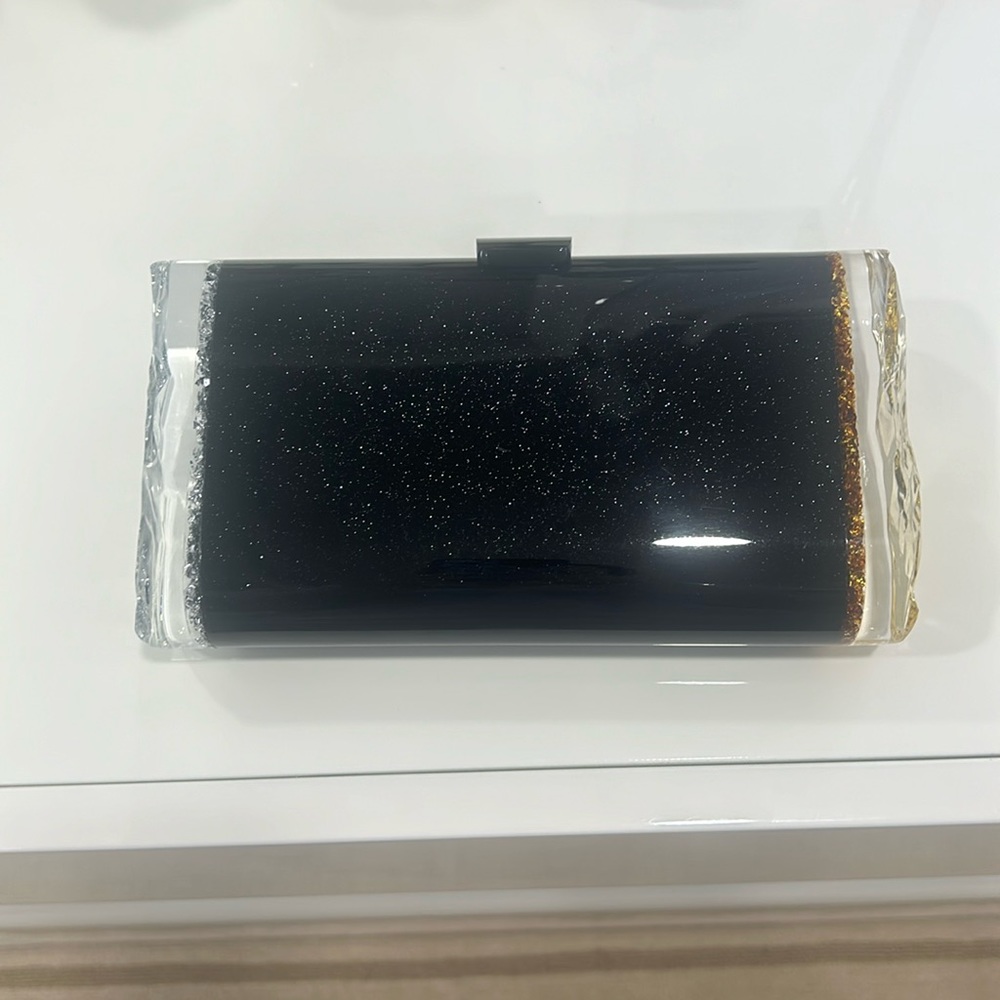 Edie Parker Lara Clutch in Black Backlit